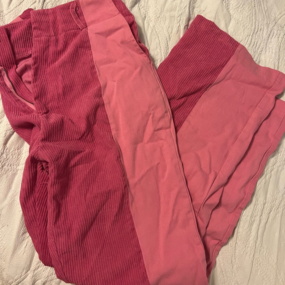 Pink two tone pants!